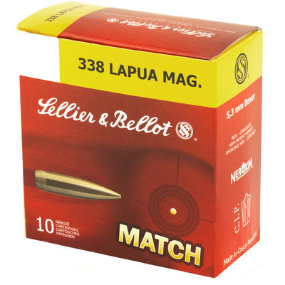 Sellier & Bellot Ammo 338 Lapua Magnum 250 Gra