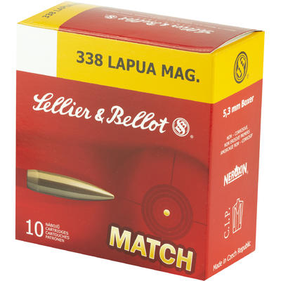 Sellier & Bellot Ammo 338 Lapua Magnum 300 Gra