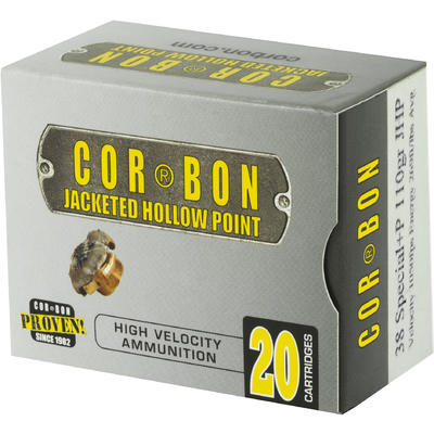 CorBon Ammo Self Defense 38 Special+P JHP 110 Grai