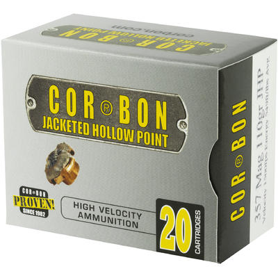 CorBon Ammo Self Defense 357 Magnum JHP 110 Grain CorBon Ammo Self Defense 357 Magnum JHP 110 Grain