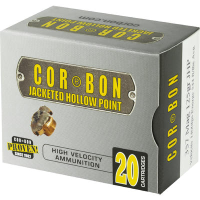 CorBon Ammo Self Defense 357 Magnum JHP 125 Grain