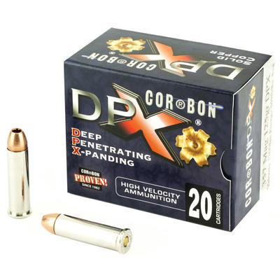 CorBon Ammo DPX 357 Magnum 125 Grain Barnes 20 Rou