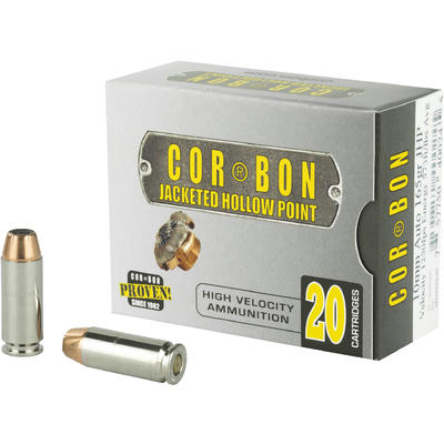 CorBon Ammo Self Defense 10mm JHP 165 Grain 20 Rou