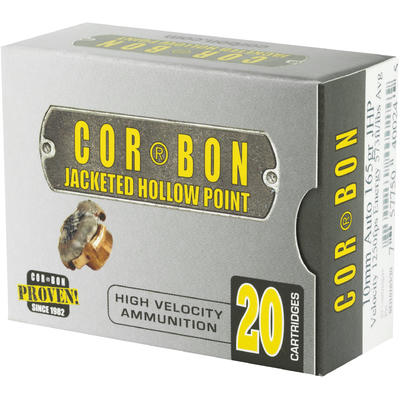 CorBon Ammo Self Defense 10mm JHP 165 Grain 20 Rou CorBon Ammo Self Defense 10mm JHP 165 Grain 20 Rou