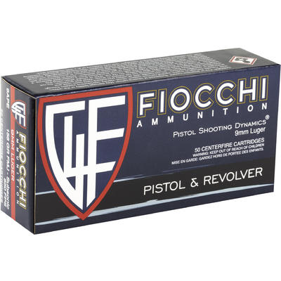 Fiocchi Ammo Shooting Dynamics 9mm 158 Grain FMJ 5 Fiocchi Ammo Shooting Dynamics 9mm 158 Grain FMJ 5