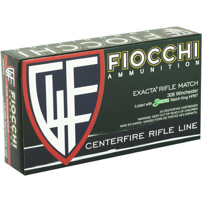 Fiocchi Ammo Exacta 308 Winchester Sierra MatchKin