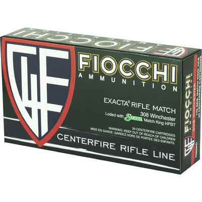 Fiocchi Ammo Exacta 308 Winchester Sierra MatchKin