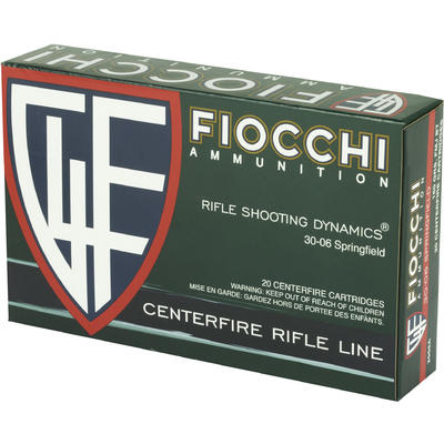 Fiocchi Ammo Shooting 30-06 Springfield FMJBT 150