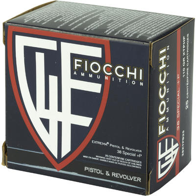 Fiocchi Ammo Extrema 38 Special+P 110 Grain XTP JH Fiocchi Ammo Extrema 38 Special+P 110 Grain XTP JH