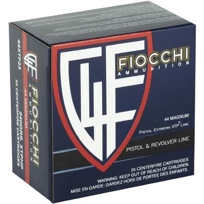 Fiocchi Ammo Extrema 44 Magnum 240 Grain XTP HP 25 Fiocchi Ammo Extrema 44 Magnum 240 Grain XTP HP 25