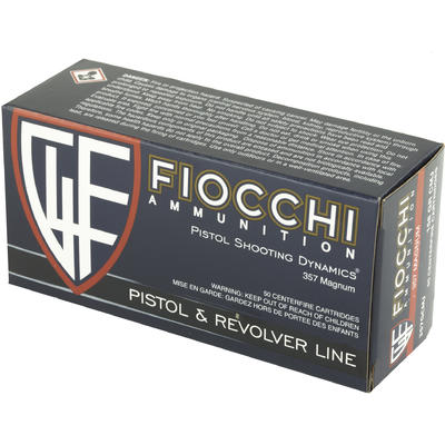 Fiocchi Ammo 357 Magnum 158 Grain Copper Metal JFP