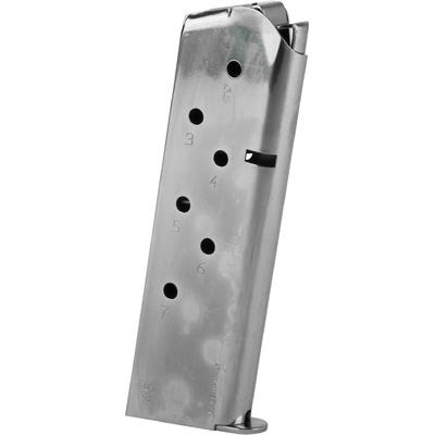 Mec-Gar Magazine 45 ACP 7 Rounds Fits 1911 Nickel