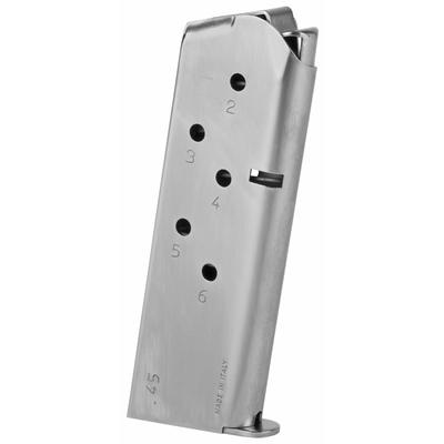 Mec-Gar Magazine 45 ACP 6 Rounds Fits 1911 Officer