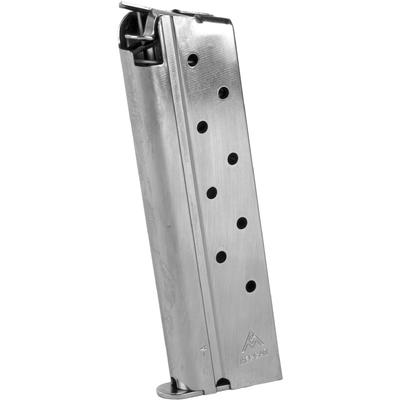 Mec-Gar Magazine 10MM 8 Rounds Fits 1911 Nickel [M