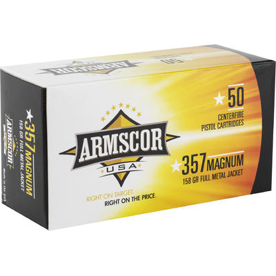 Armscor Ammo 357 Magnum 158 Grain FMJ 50 Rounds [F