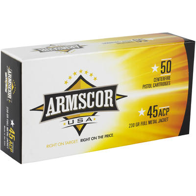 Armscor Ammo 45 ACP 230 Grain FMJ 50 Rounds [FAC45