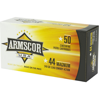 Armscor Ammo 44 Magnum 240 Grain Semi-Wadcutter [FAC44M1N] | Ammo Freedom