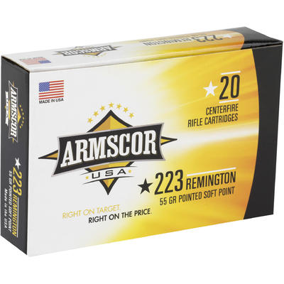 Armscor Ammo 223 Remington 55 Grain PSP Interlock