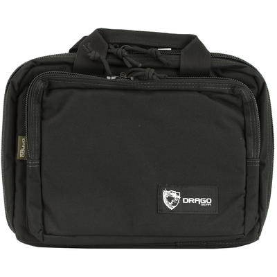 Drago Gear Bag Double Pistol Case Black D 600D 12.