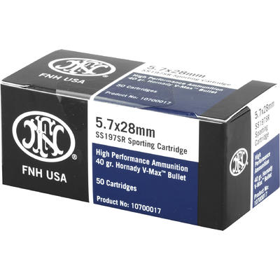 FN Herstal Ammo Sporting 5.7x28mm V-Max 40 Grain 5