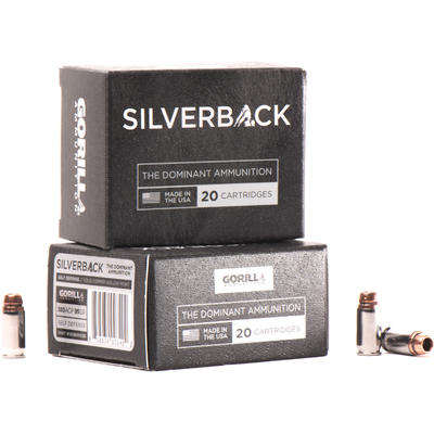 Gorilla Ammo Silverback 380 ACP 95 Grain Solid Cop Gorilla Ammo Silverback 380 ACP 95 Grain Solid Cop