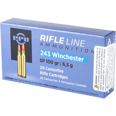 Prvi Partizan PPU Ammo 243 Winchester 100 Grain SP