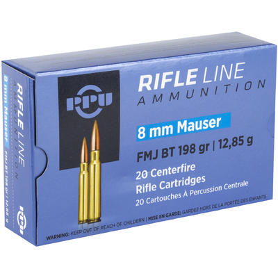 Prvi Partizan PPU Ammo 8mm Mauser 198 Grain FMJ 20