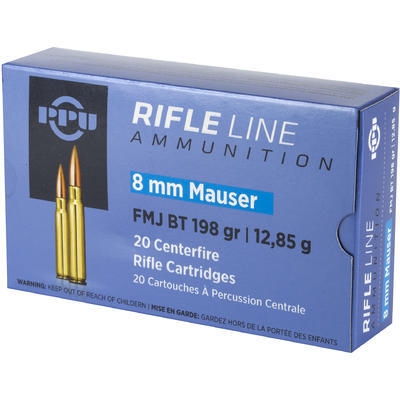 Prvi Partizan PPU Ammo 8mm Mauser 198 Grain FMJ 20