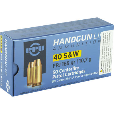 Prvi Partizan PPU Ammo 40 S&W 165 Grain Flat P