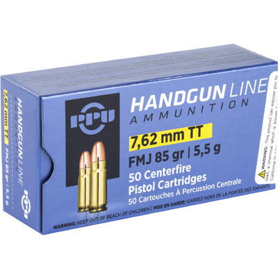 Prvi Partizan PPU Ammo 7.62x25mm Tokarev 85 Grain Prvi Partizan PPU Ammo 7.62x25mm Tokarev 85 Grain