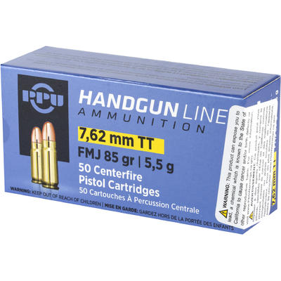 Prvi Partizan PPU Ammo 7.62x25mm Tokarev 85 Grain Prvi Partizan PPU Ammo 7.62x25mm Tokarev 85 Grain