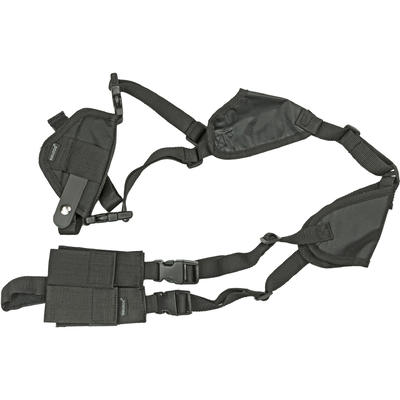 Bulldog Dlx Shoulder Harness w/Sz 20 Holster Black