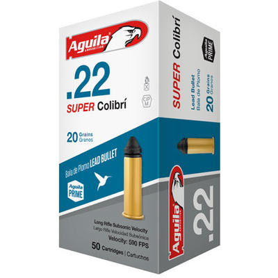 Aguila Ammo Super Colibri .22 Long Rifle (LR) 20 G Aguila Ammo Super Colibri .22 Long Rifle (LR) 20 G