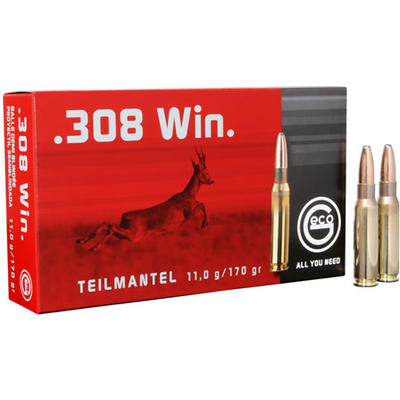 Geco Ammo SP 308 Winchester 170 Grain SP 20 Rounds