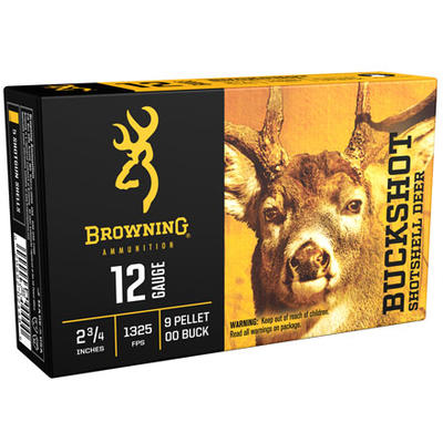 Browning Shotshells Buckshot 12 Gauge 2.75in Bucks