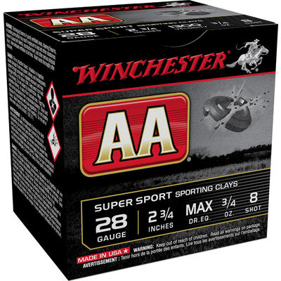 Winchester Shotshells AA Sporting Clay 28 Gauge 2.