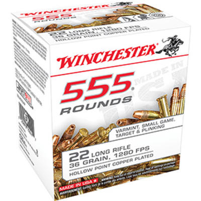 Winchester Rimfire Ammo 555 .22 Long Rifle (LR) 36