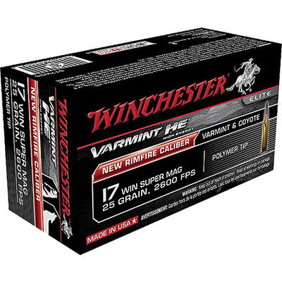 Winchester Rimfire Ammo 17 Win Super Magnum HV 20