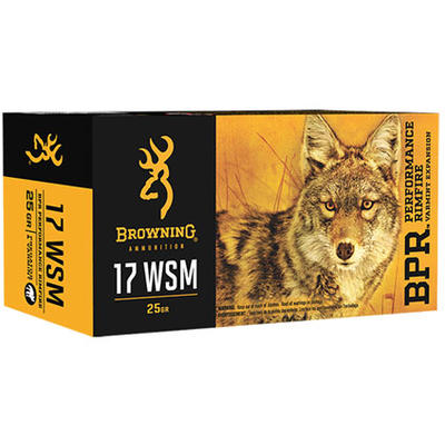 Browning Ammo BPR 17 Win Super Mag 25 Grain Poly T
