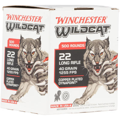 Winchester Ammo Wildcat 22 Long Rifle (LR) 40 Grai