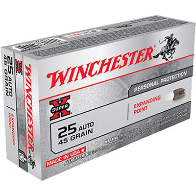 Winchester Ammo Super-X 25 ACP Expanding Point 45