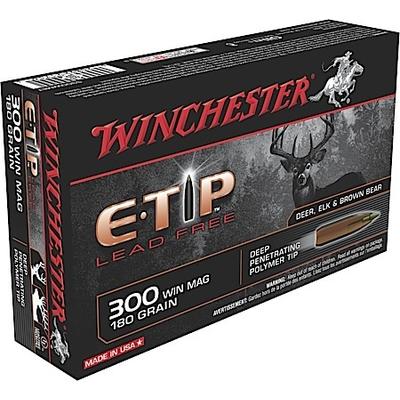 Winchester Ammo Supreme 300 Win Mag 180 Grain E-Ti