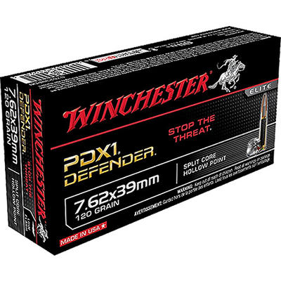 Winchester Ammo Supreme AK-47 7.62x39mm PDX 120 Gr