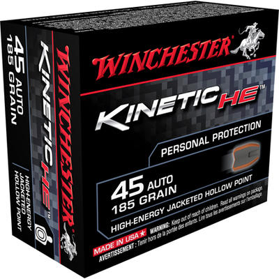 Winchester Ammo Kinetic High Energy 45 ACP 185 Gra