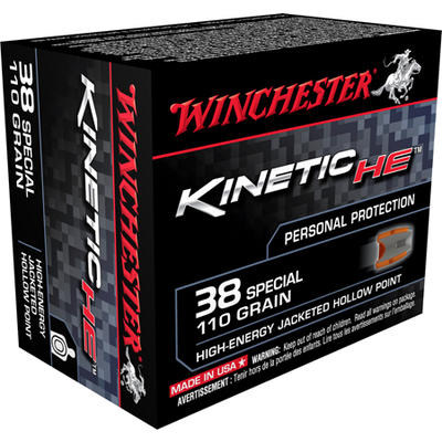 Winchester Ammo Kinetic High Energy 38 Special 110