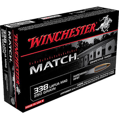 Winchester Ammo Match 6.5 Creedmoor 140 Grain BTHP