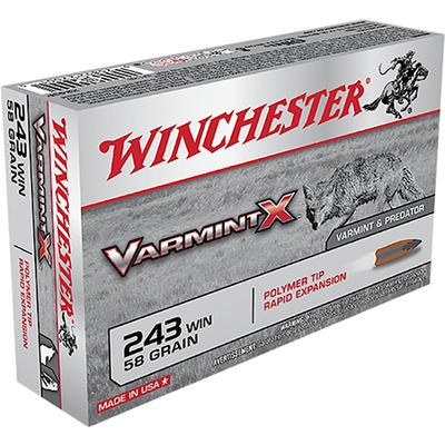 Winchester Ammo Varmint-X 243 Winchester 58 Grain