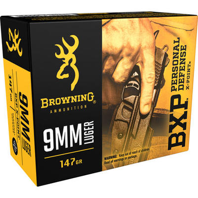 Browning Ammo BXP X-Point 9mm 147 Grain HP 20 Roun