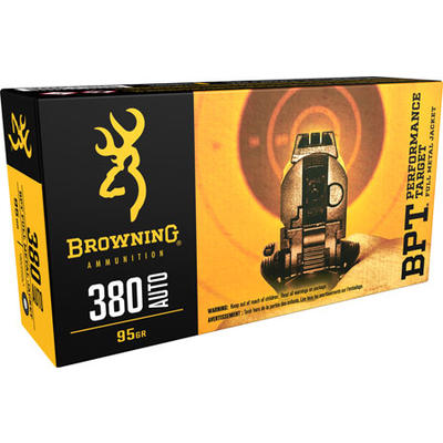 Browning Ammo BPT 380 ACP 95 Grain FMJ 50 Rounds [