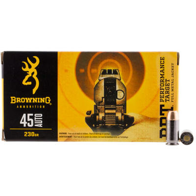Browning Ammo BPT 45 ACP 230 Grain FMJ 50 Rounds [